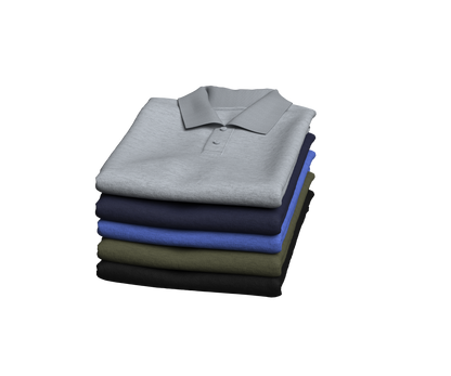 Polos Folded 3d Model Marvelous Designer-Clo3d-fbx-obj-Zprj