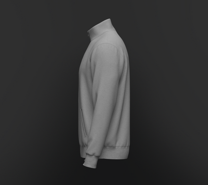 Male Quarter Zip Stand Collar Jacket 3d Model Marvelous Designer-Clo3d-fbx-obj-Zprj