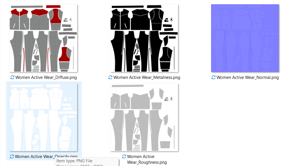 Women Active Wear 3d Model Marvelous Designer-Clo3d-fbx-obj-Zprj
