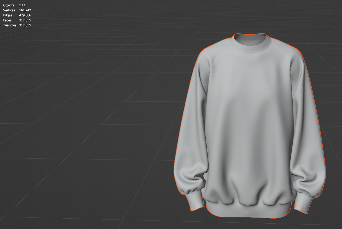 Women Oversized Sweatshirt 3d Model Marvelous Designer-Clo3d-fbx-obj-Zprj