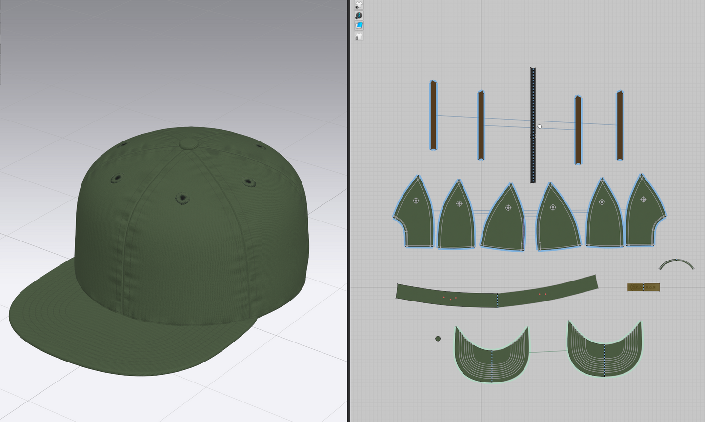 Bill-baseball Hat 3d Model Marvelous Designer-Clo3d-fbx-obj-Zprj