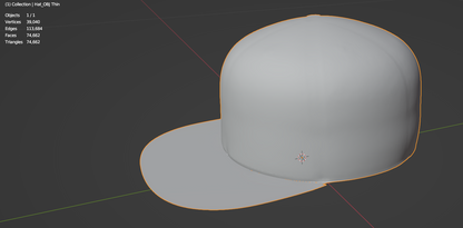 Bill-baseball Hat 3d Model Marvelous Designer-Clo3d-fbx-obj-Zprj