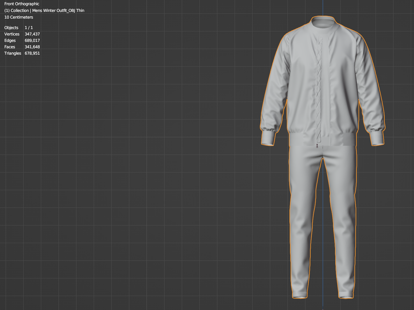 Men's Winter Outfit Bomber Jacket Sweatshirt Jeans 3d Model Marvelous Designer-Clo3d-fbx-obj-Zprj