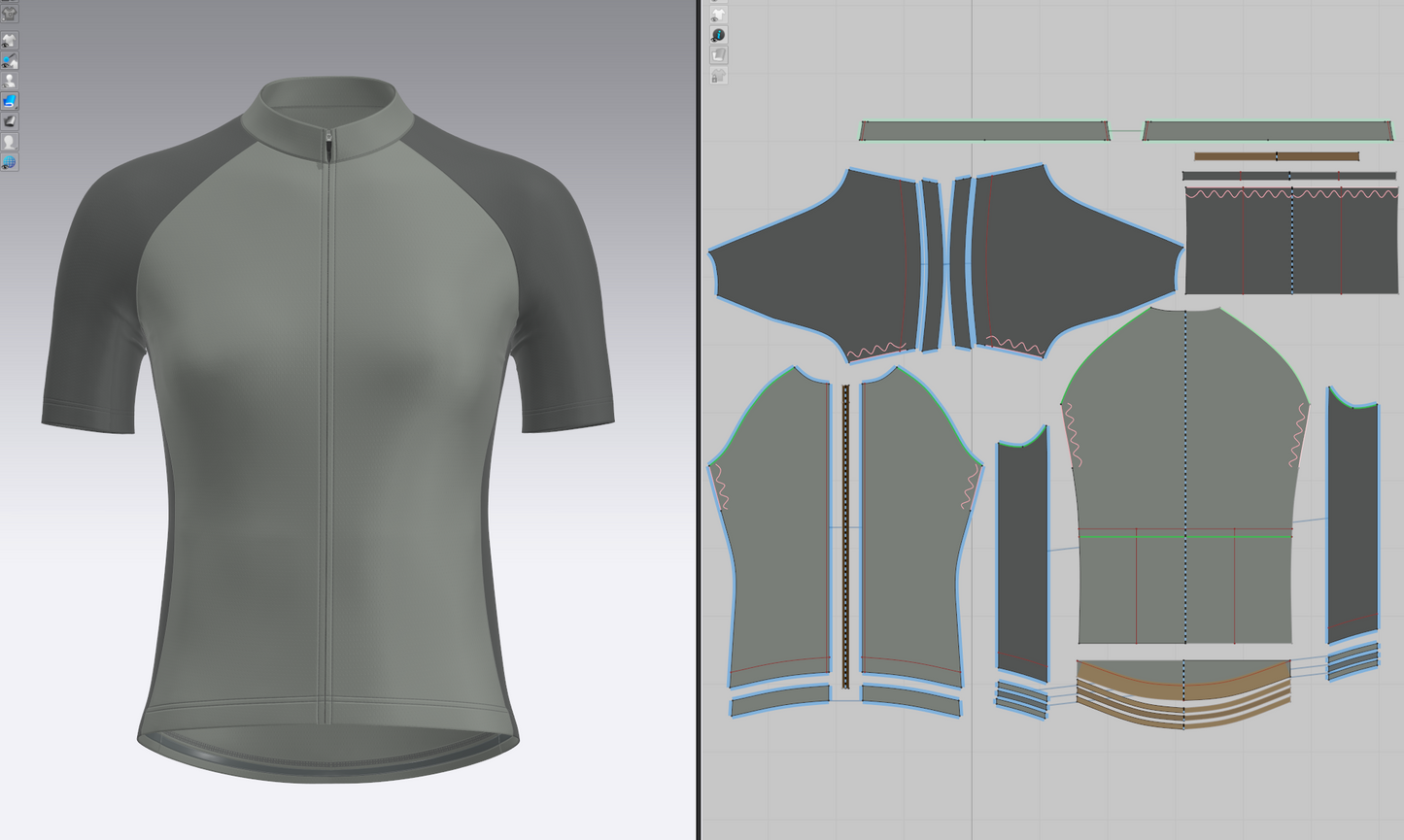 Women Half Sleeve Raglan Jersey 3d Model Marvelous Designer-Clo3d-fbx-obj-Zprj