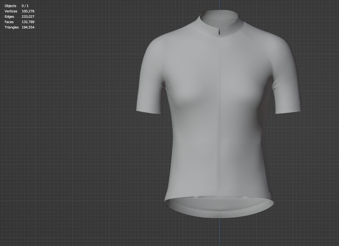 Women Half Sleeve Raglan Jersey 3d Model Marvelous Designer-Clo3d-fbx-obj-Zprj
