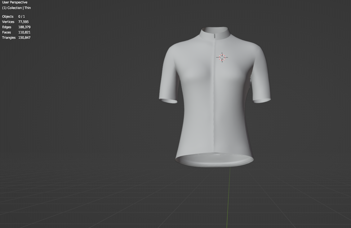 Women Half Sleeve Cycling Jersey 3d Model Marvelous Designer-Clo3d-fbx-obj-Zprj