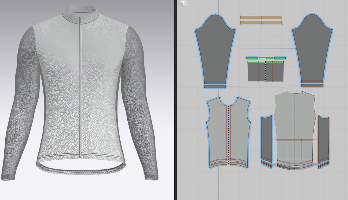 Men's Full Sleeve Cycling Jersey 3d Model Marvelous Designer-Clo3d-fbx-obj-Zprj