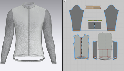 Men's Full Sleeve Cycling Jersey 3d Model Marvelous Designer-Clo3d-fbx-obj-Zprj