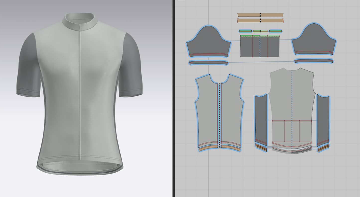 Men's Half Sleeve Cycling Jersey 3d Model Marvelous Designer-Clo3d-fbx-obj-Zprj
