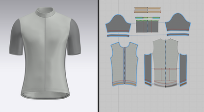 Men's Half Sleeve Cycling Jersey 3d Model Marvelous Designer-Clo3d-fbx-obj-Zprj