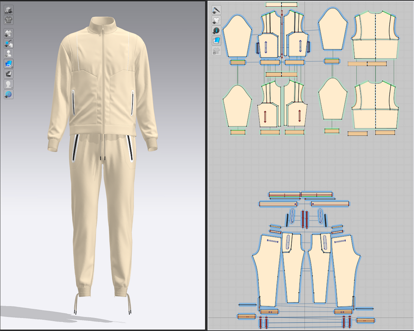 Men's Casual Tracksuit 3d Model Marvelous Designer-Clo3d-fbx-obj-Zprj