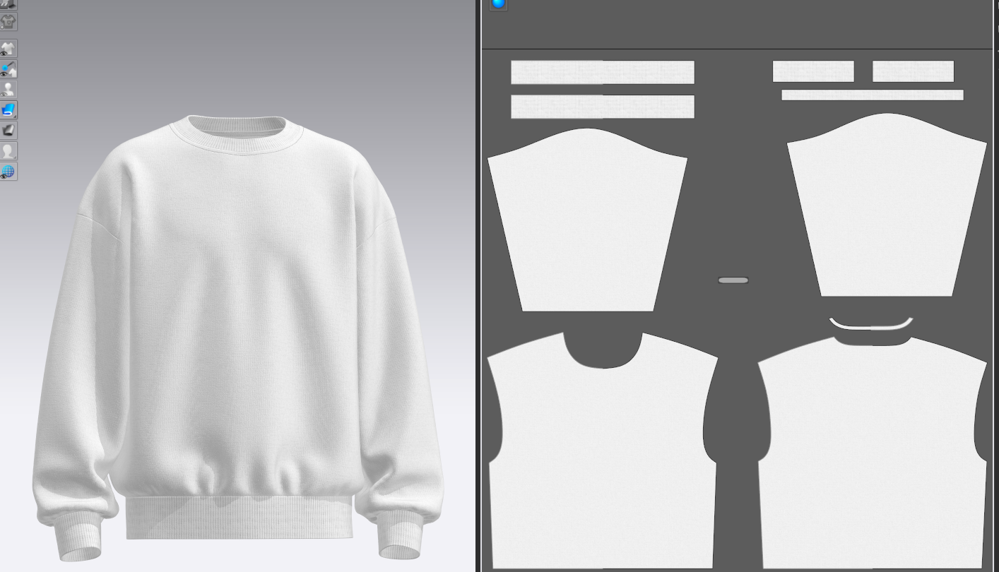 Men's Oversize Sweatshirt 3d Model Marvelous Designer-Clo3d-fbx-obj-Zprj