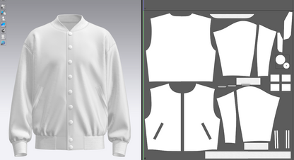 Men's Oversized Bomber Jacket 3d Model Marvelous Designer-Clo3d-fbx-obj-Zprj