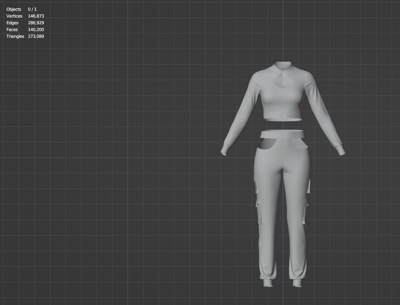 Women's Streetwear Outfit 3d Model Marvelous Designer-Clo3d-fbx-obj-Zprj