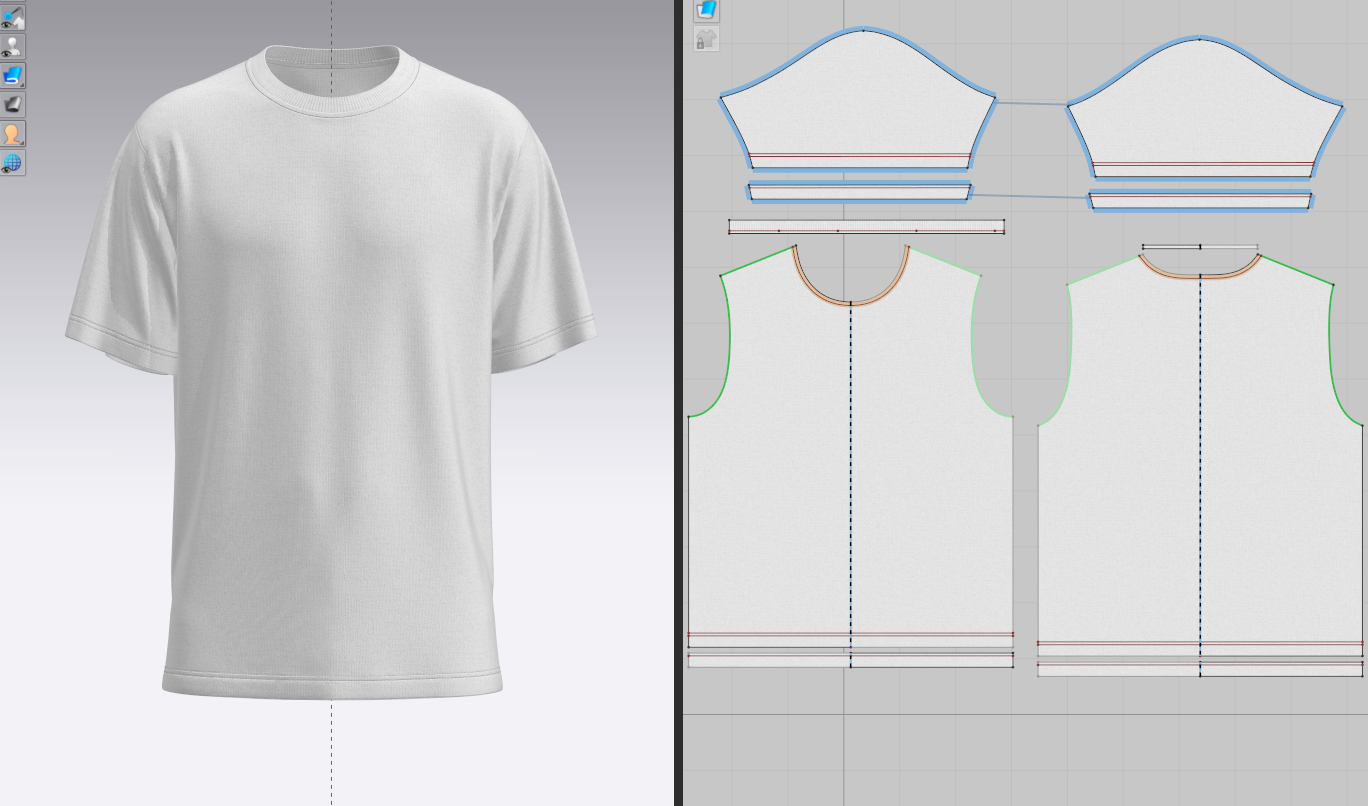 Men's Regular Fit T-Shirt 3d Model Marvelous Designer-Clo3d-fbx-obj-Zprj
