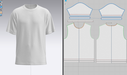 Men's Regular Fit T-Shirt 3d Model Marvelous Designer-Clo3d-fbx-obj-Zprj