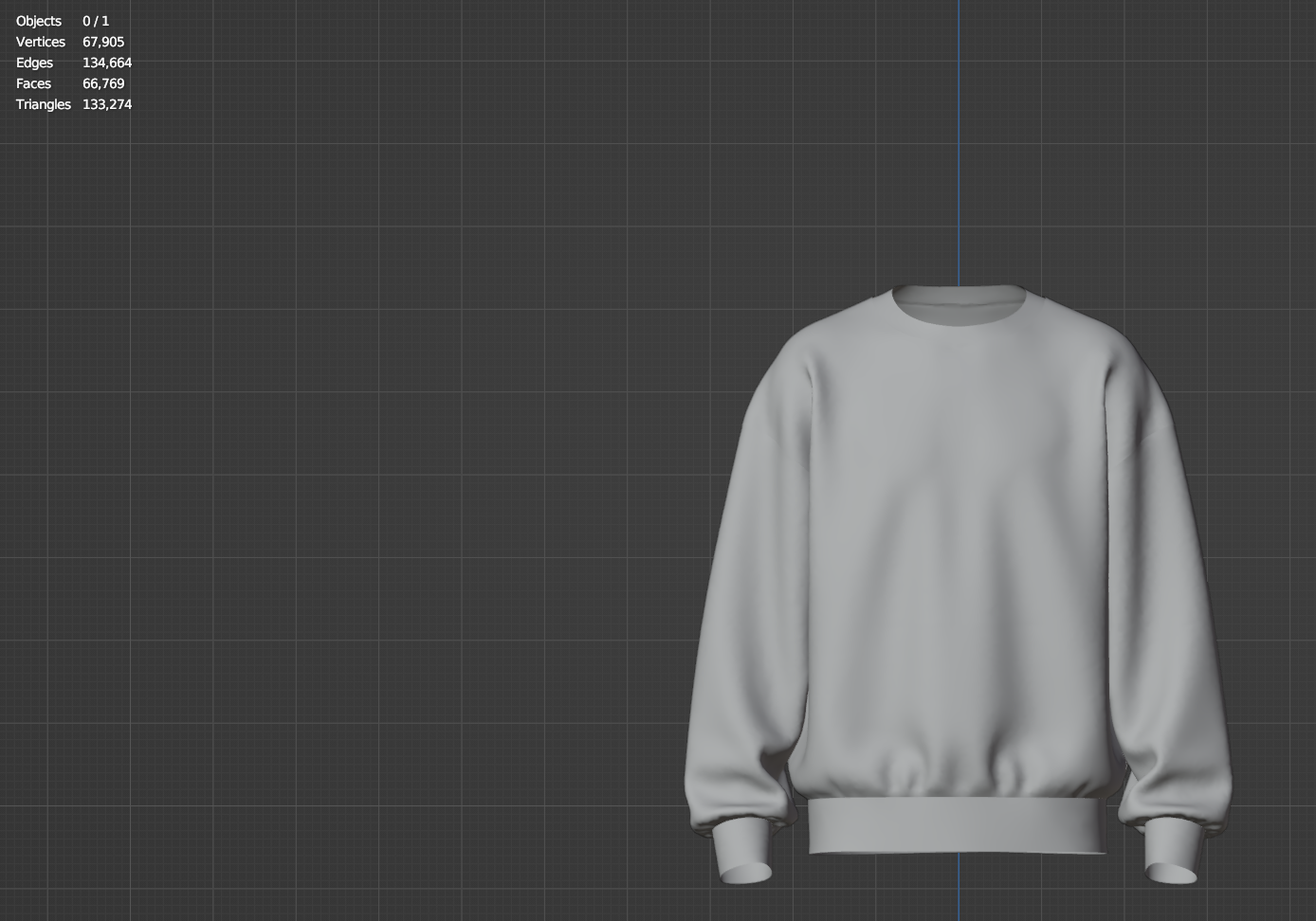 Men's Oversize Sweatshirt 3d Model Marvelous Designer-Clo3d-fbx-obj-Zprj