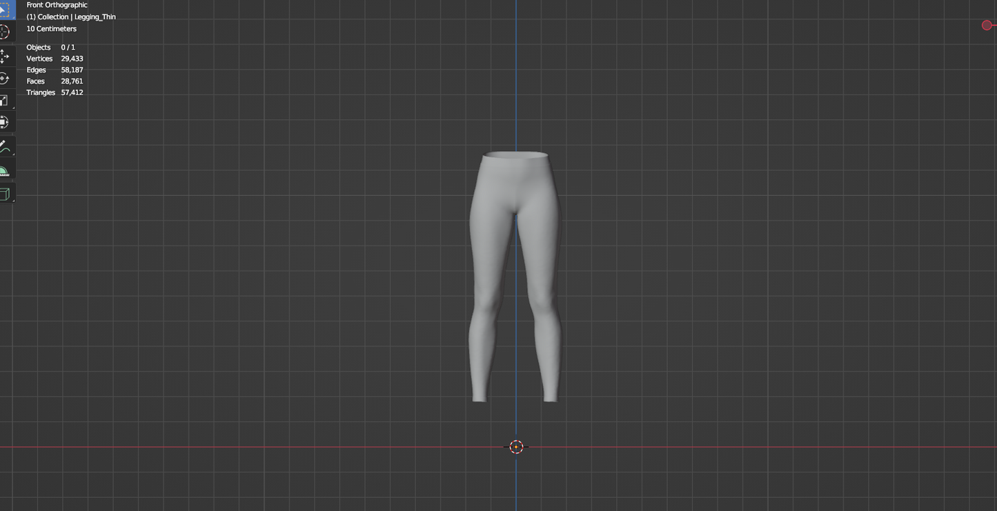 Women's Legging 3d Model Marvelous Designer-Clo3d-fbx-obj-Zprj