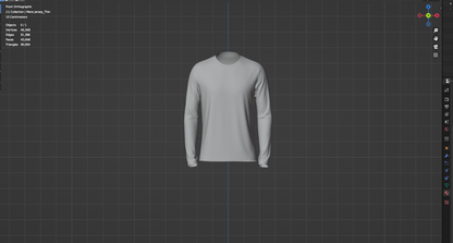 Men's Jersey 3d Model Marvelous Designer-Clo3d-fbx-obj-Zprj