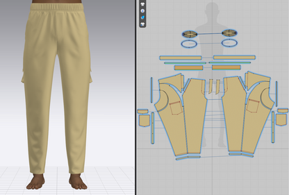 Male Trouser 3d Model Marvelous Designer-Clo3d-fbx-obj-Zprj