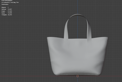 Tote Bag 3d Model Marvelous Designer-Clo3d-fbx-obj-Zprj