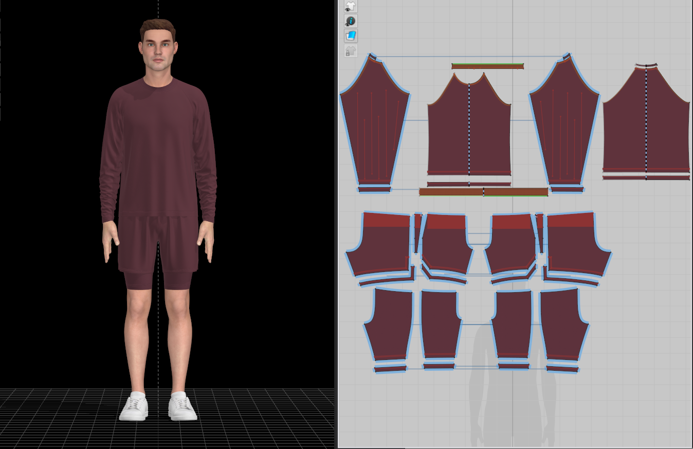 Man Shorts Pant 3d Model Marvelous Designer-Clo3d-fbx-obj-Zprj