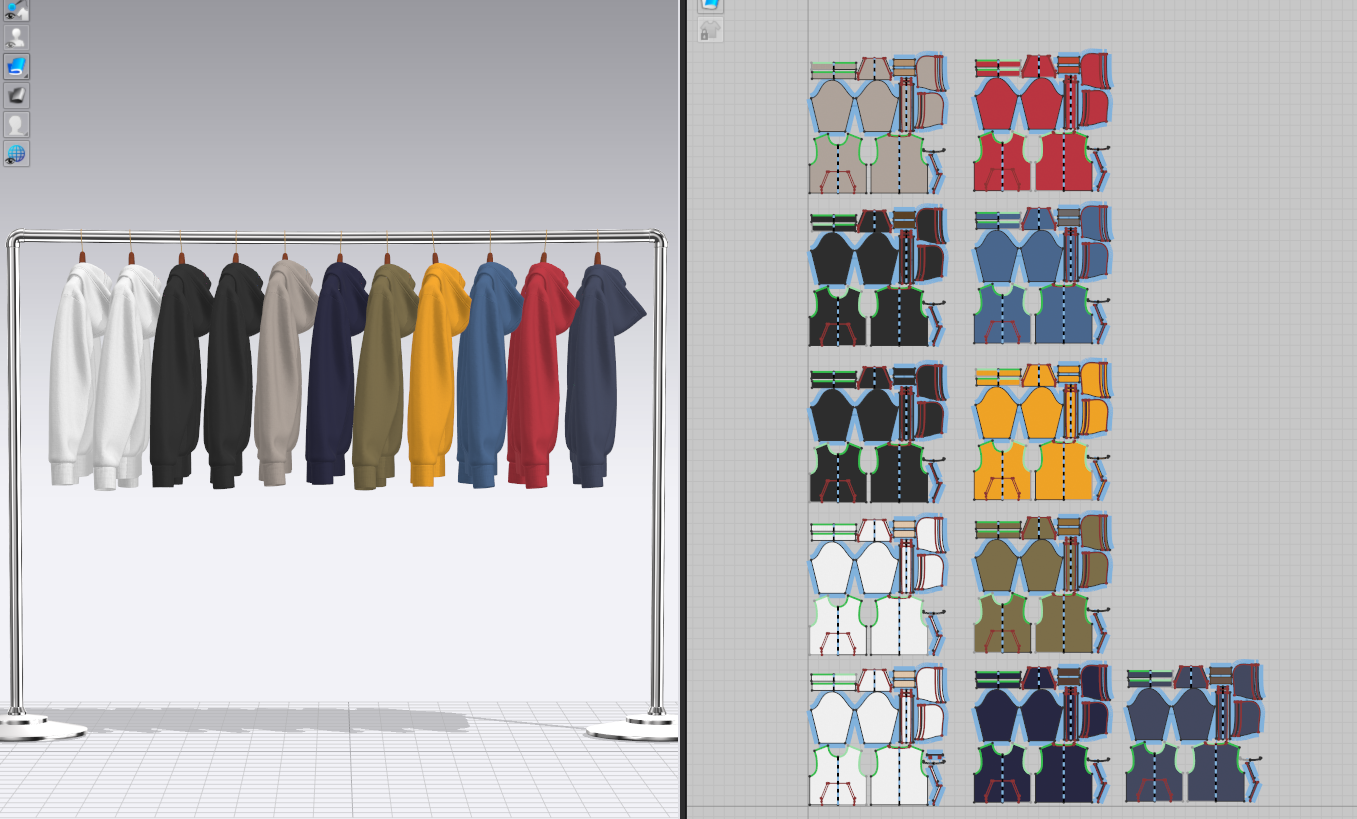 Hoodie On Steel Rack 3d Model Marvelous Designer-Clo3d-fbx-obj-Zprj