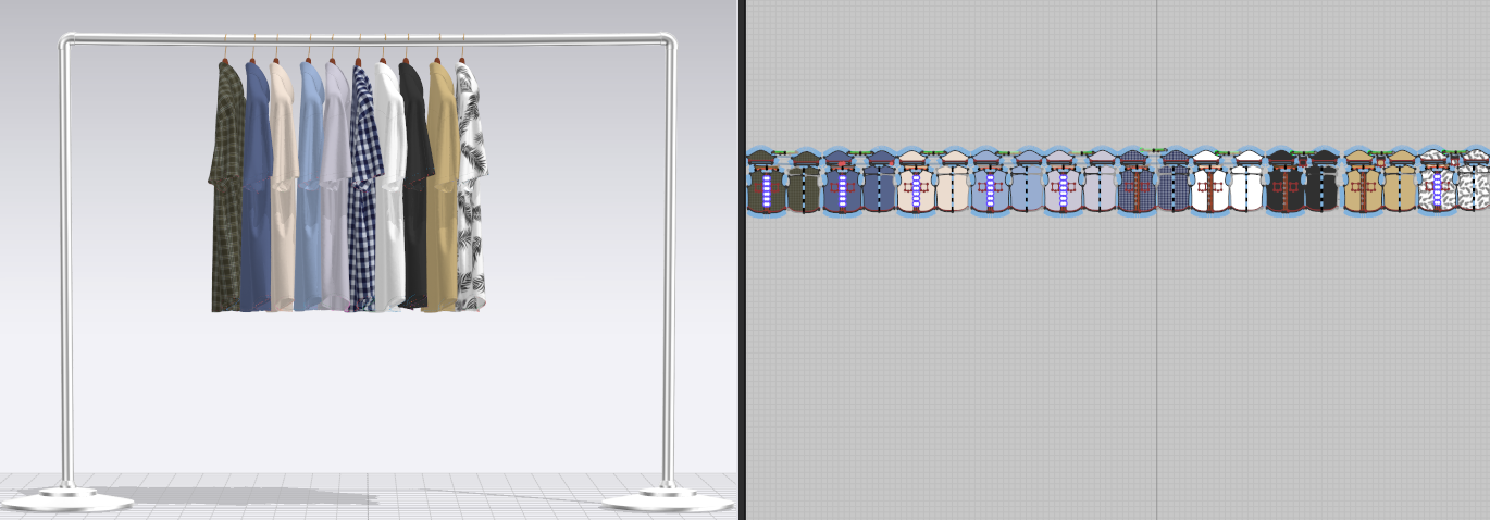 Shirt On Steel Hanger 3d Model Marvelous Designer-Clo3d-fbx-obj-Zprj