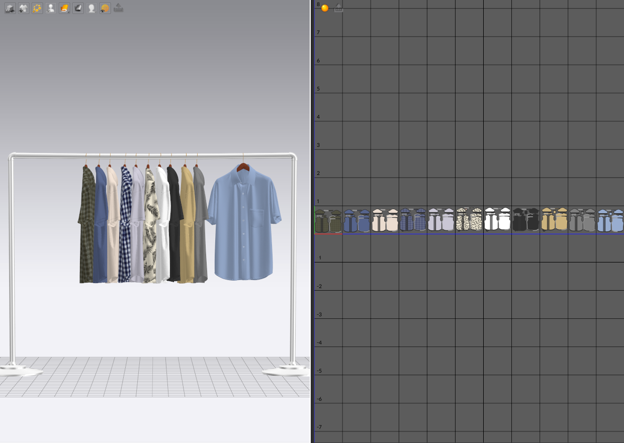Shirt On Steel Hanger 3d Model Marvelous Designer-Clo3d-fbx-obj-Zprj