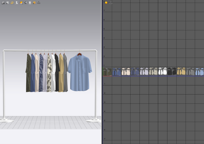Shirt On Steel Hanger 3d Model Marvelous Designer-Clo3d-fbx-obj-Zprj