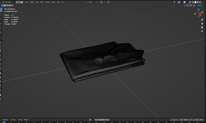 Folded Polo 3d Model Marvelous Designer-Clo3d-fbx-obj-Zprj