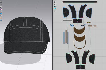Hat 3d Model Marvelous Designer-Clo3d-fbx-obj-Zprj