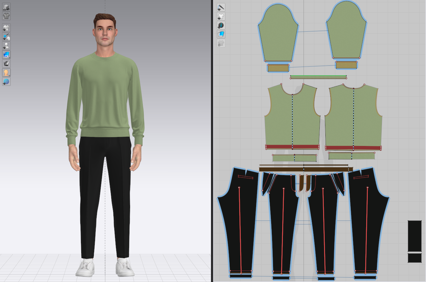 Male Sweatshirt and Pant Outfit 3d Model Marvelous Designer-Clo3d-fbx-obj-Zprj