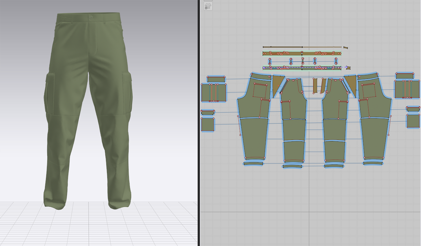 Male Cargo Pant 3d Model Marvelous Designer-Clo3d-fbx-obj-Zprj