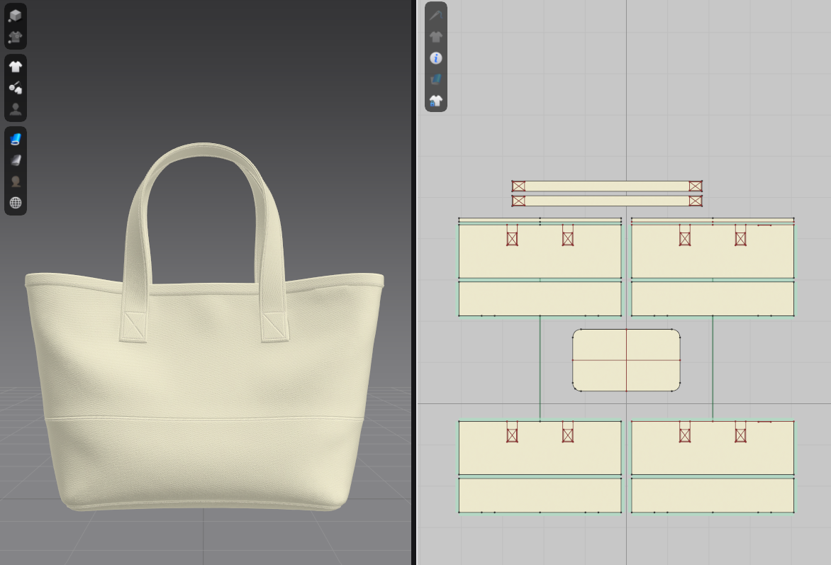 Tote Bag 3d Model Marvelous Designer-Clo3d-fbx-obj-Zprj