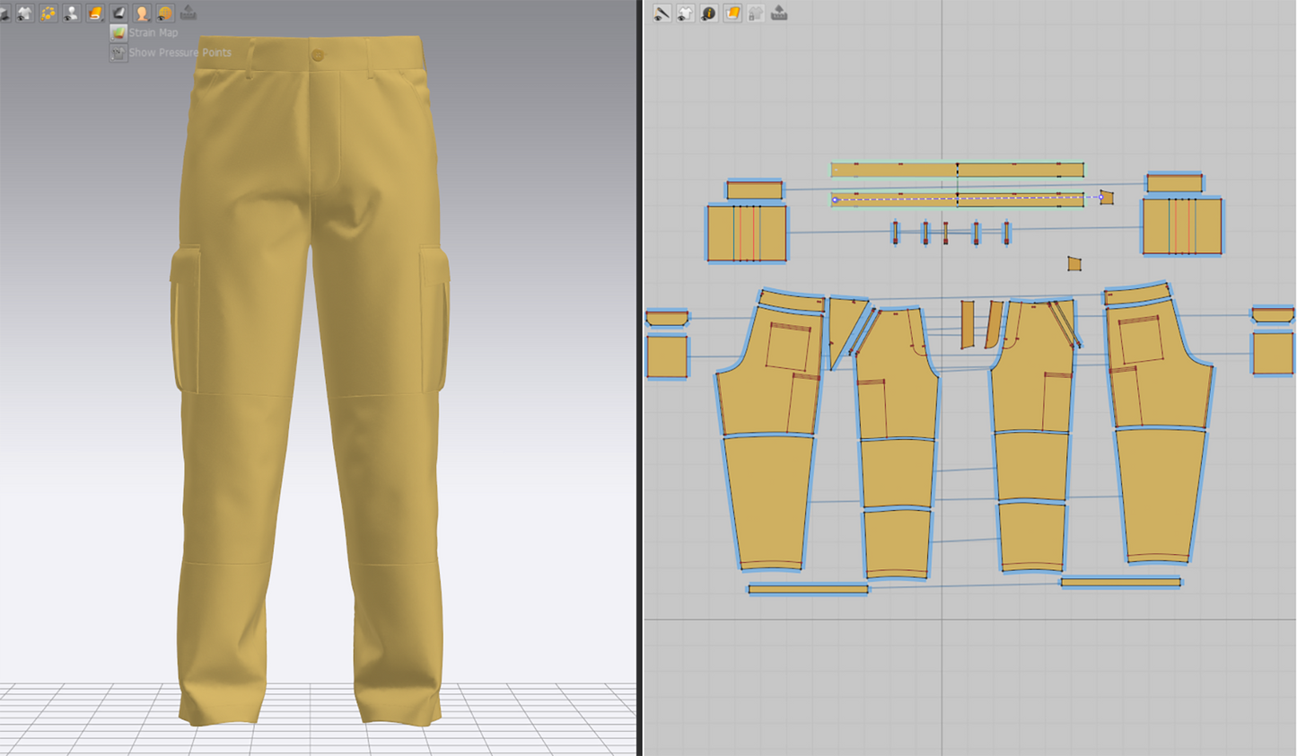 Male Cargo Trouser 3d Model Marvelous Designer-Clo3d-fbx-obj-Zprj