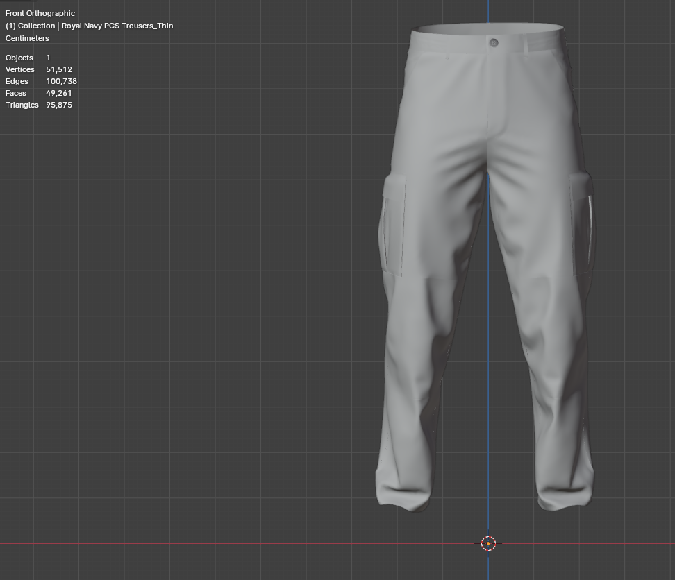 Male Cargo Pant 3d Model Marvelous Designer-Clo3d-fbx-obj-Zprj