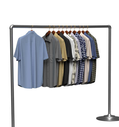 Shirt On Steel Hanger 3d Model Marvelous Designer-Clo3d-fbx-obj-Zprj