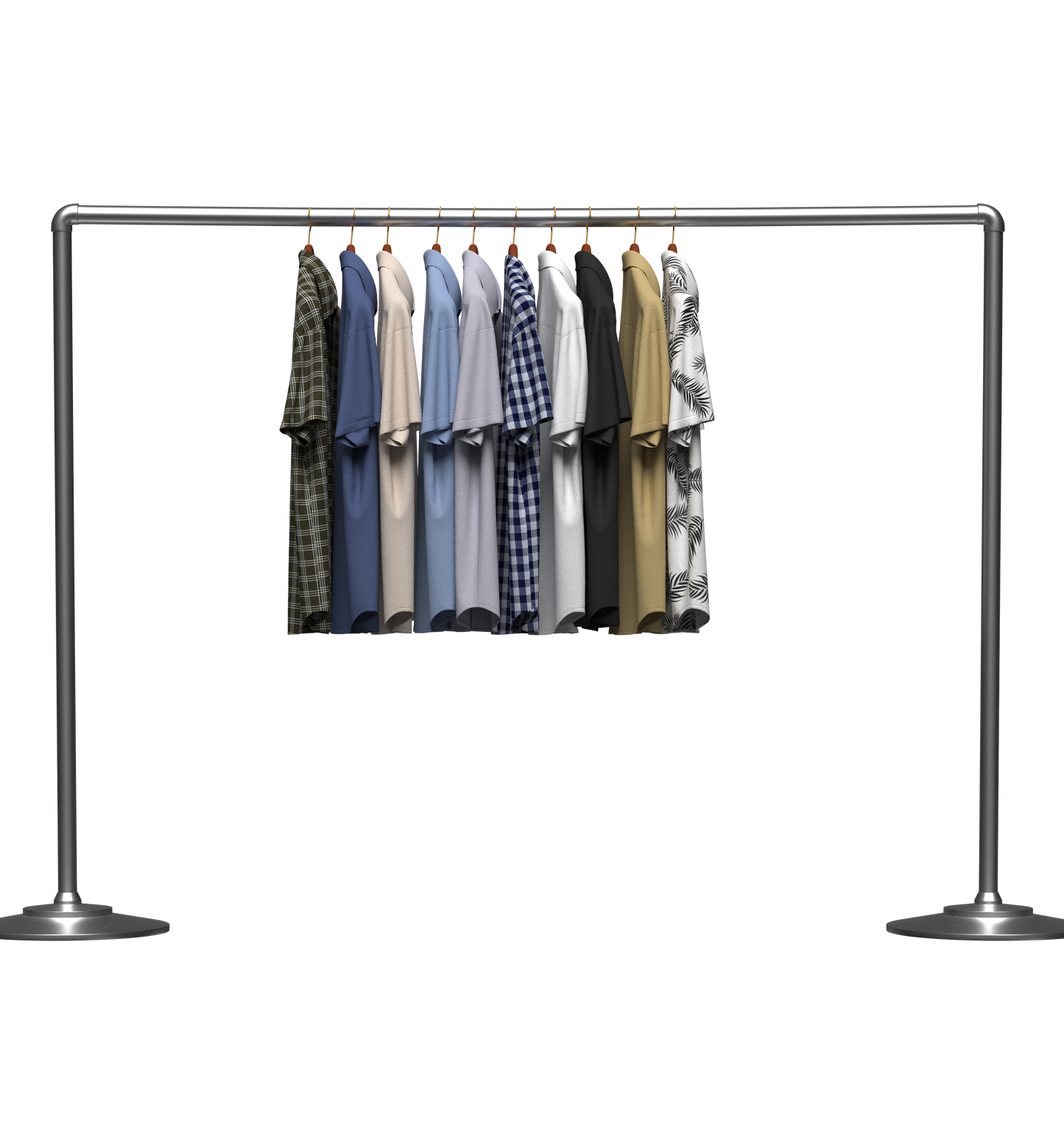 Shirt On Steel Hanger 3d Model Marvelous Designer-Clo3d-fbx-obj-Zprj
