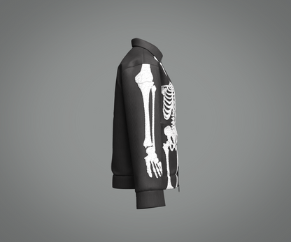 Men's Skeleoton Jacket 3d Model Marvelous Designer-Clo3d-fbx-obj-Zprj