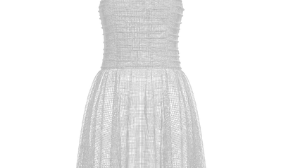Tie Shoulder Layered Ruched Cami Dress 3d Model Marvelous Designer-Clo3d-fbx-obj-Zprj