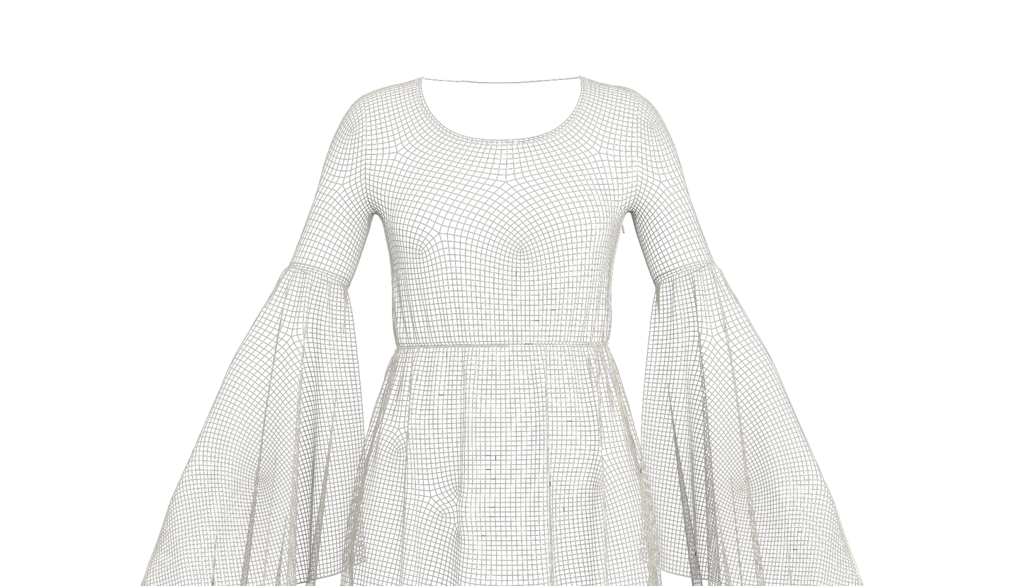 Elf Dress 3d Model Marvelous Designer-Clo3d-fbx-obj-Zprj