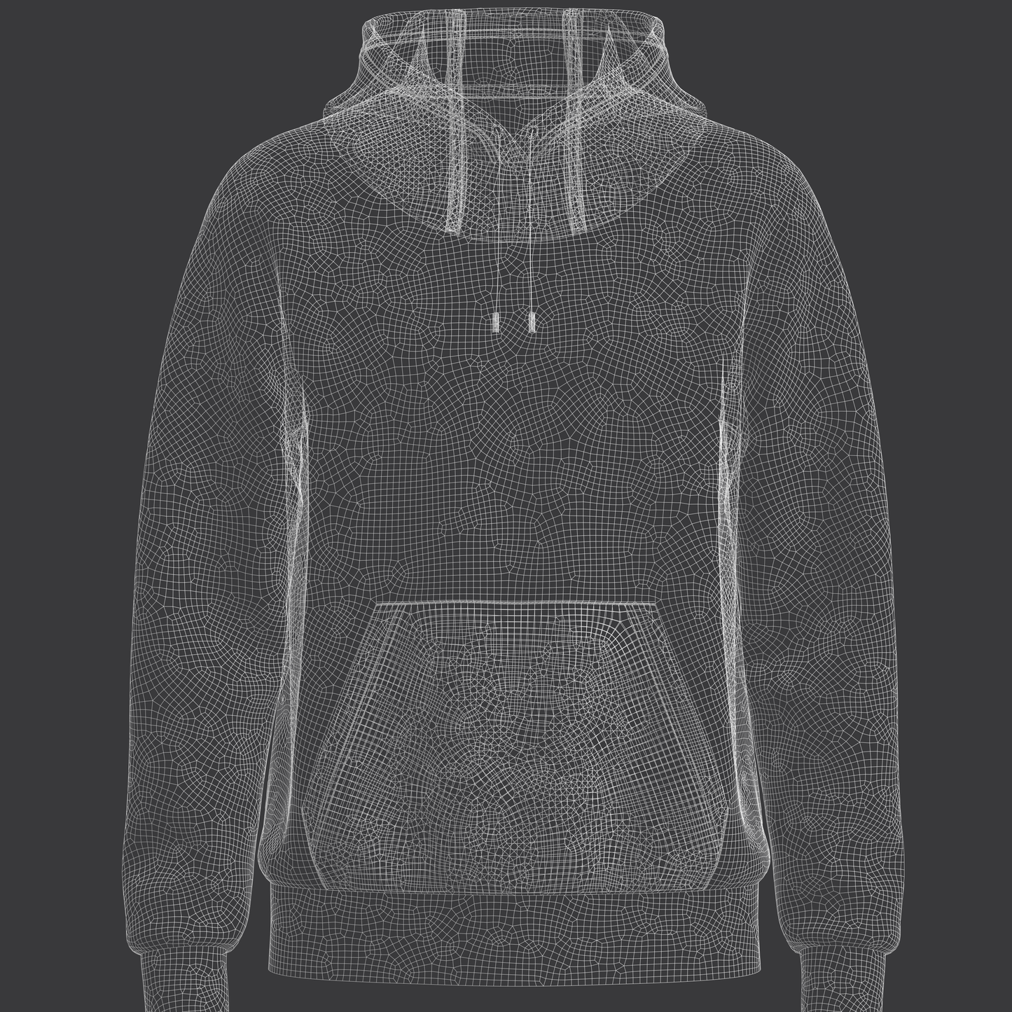 Male's Hoodie 3d Model Marvelous Designer-Clo3d-fbx-obj-Zprj