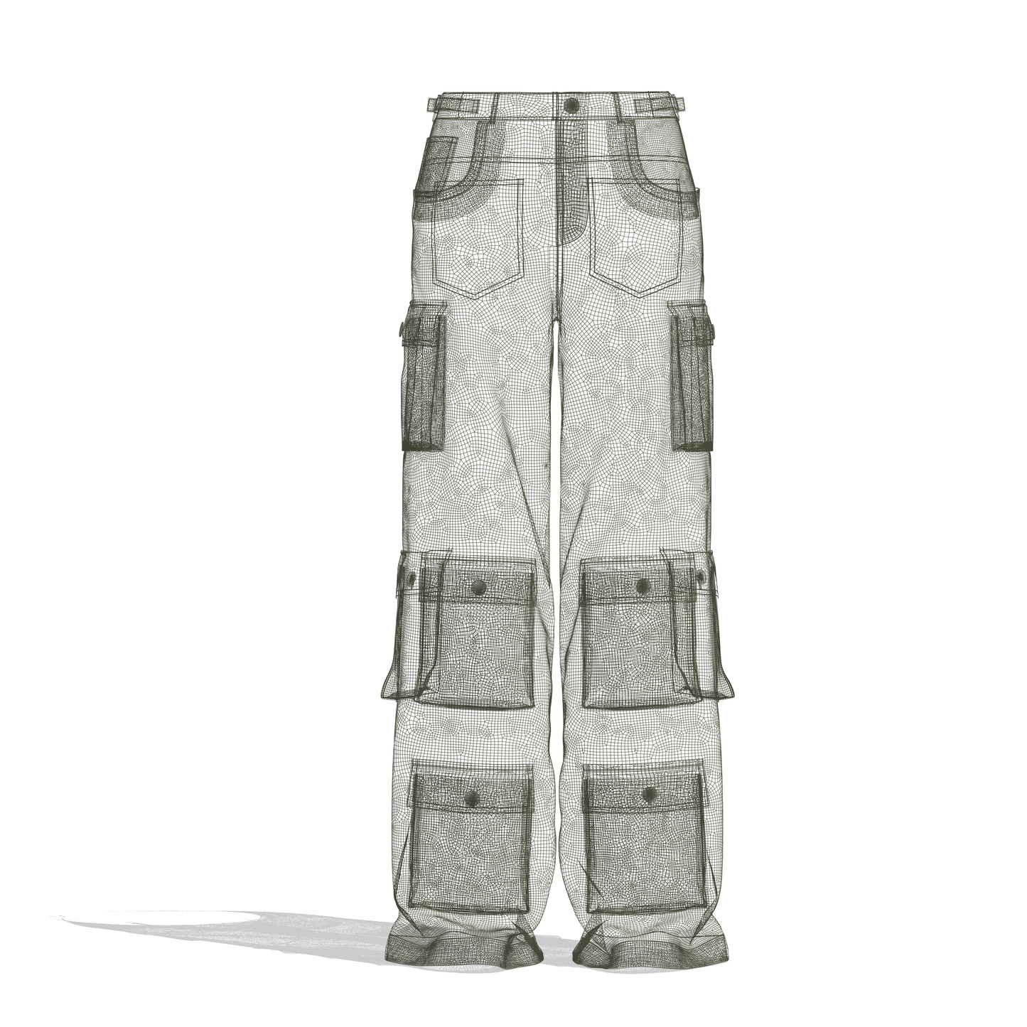 Women's Cargo Pant 3d Model Marvelous Designer-Clo3d-fbx-obj-Zprj