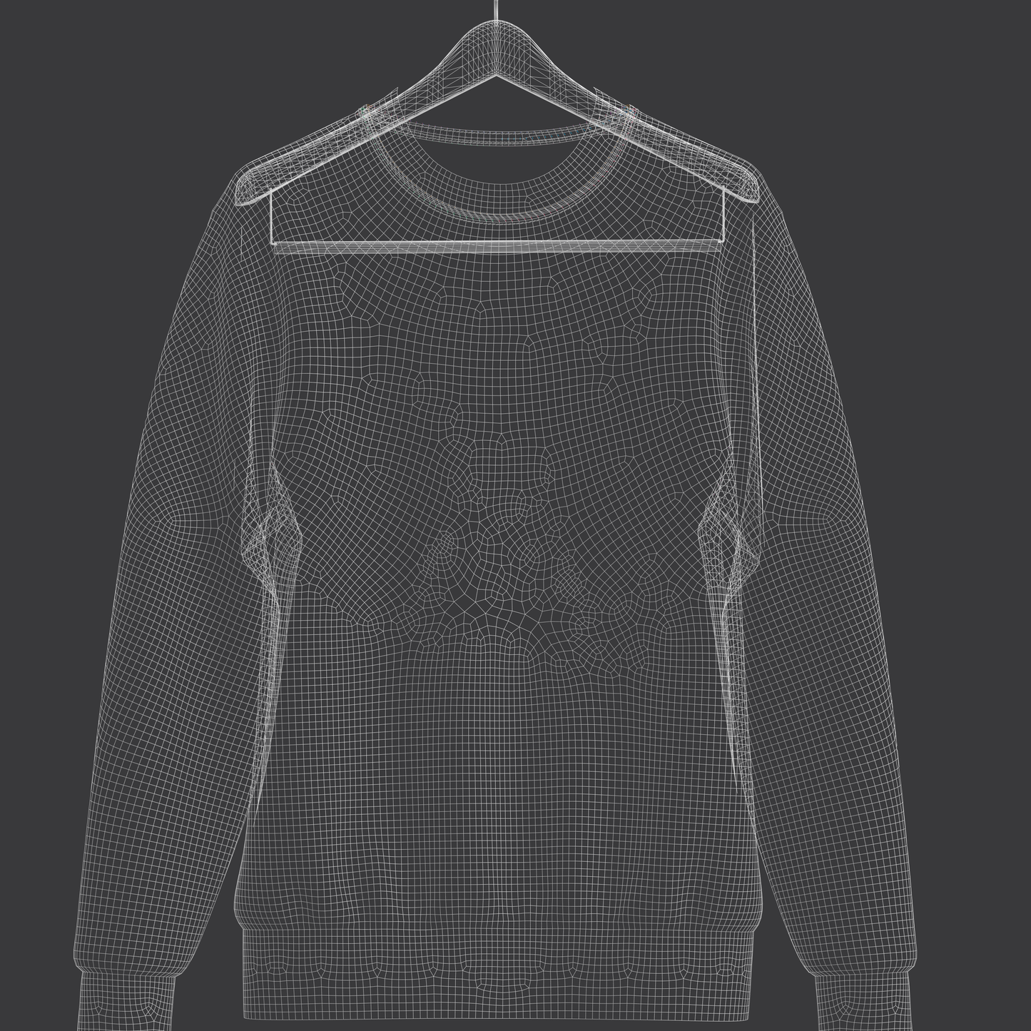 Sweatshirt_ Hanged 3d Model Marvelous Designer-Clo3d-fbx-obj-Zprj