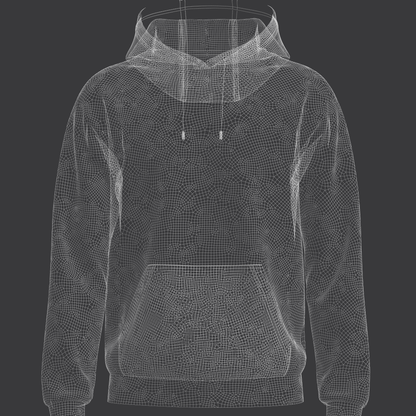 Men Hoodie 3d Model Marvelous Designer-Clo3d-fbx-obj-Zprj