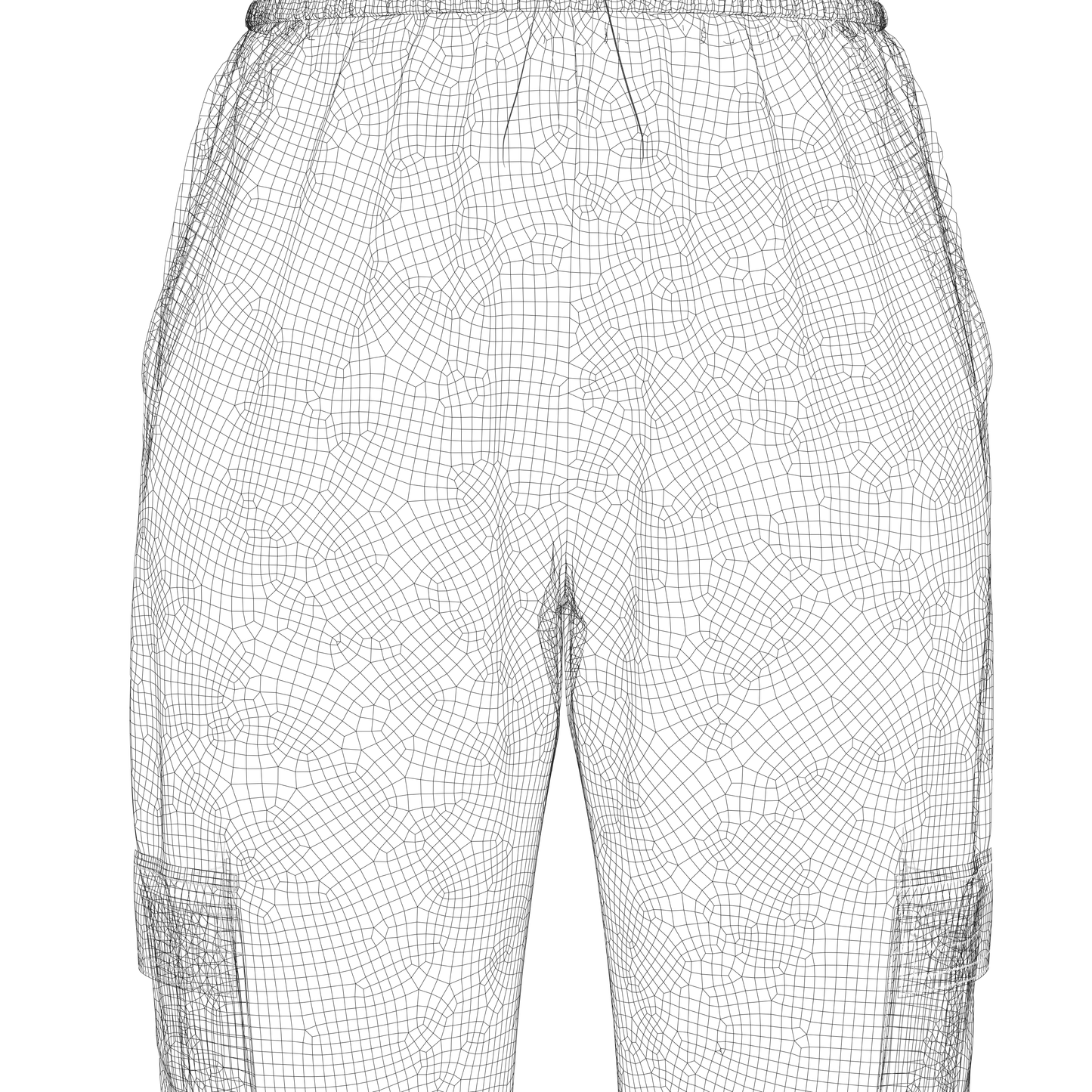 Women's Corduroy Pant 3d Model Marvelous Designer-Clo3d-fbx-obj-Zprj