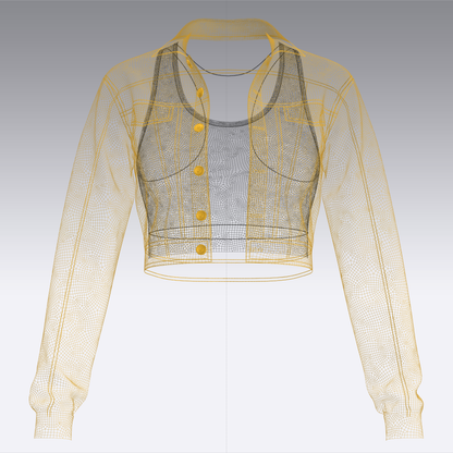 Women's Top and Cargo Pant 3d Model Marvelous Designer-Clo3d-fbx-obj-Zprj