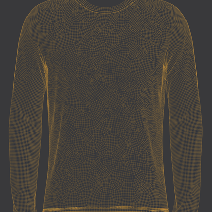 Men's Jersey 3d Model Marvelous Designer-Clo3d-fbx-obj-Zprj