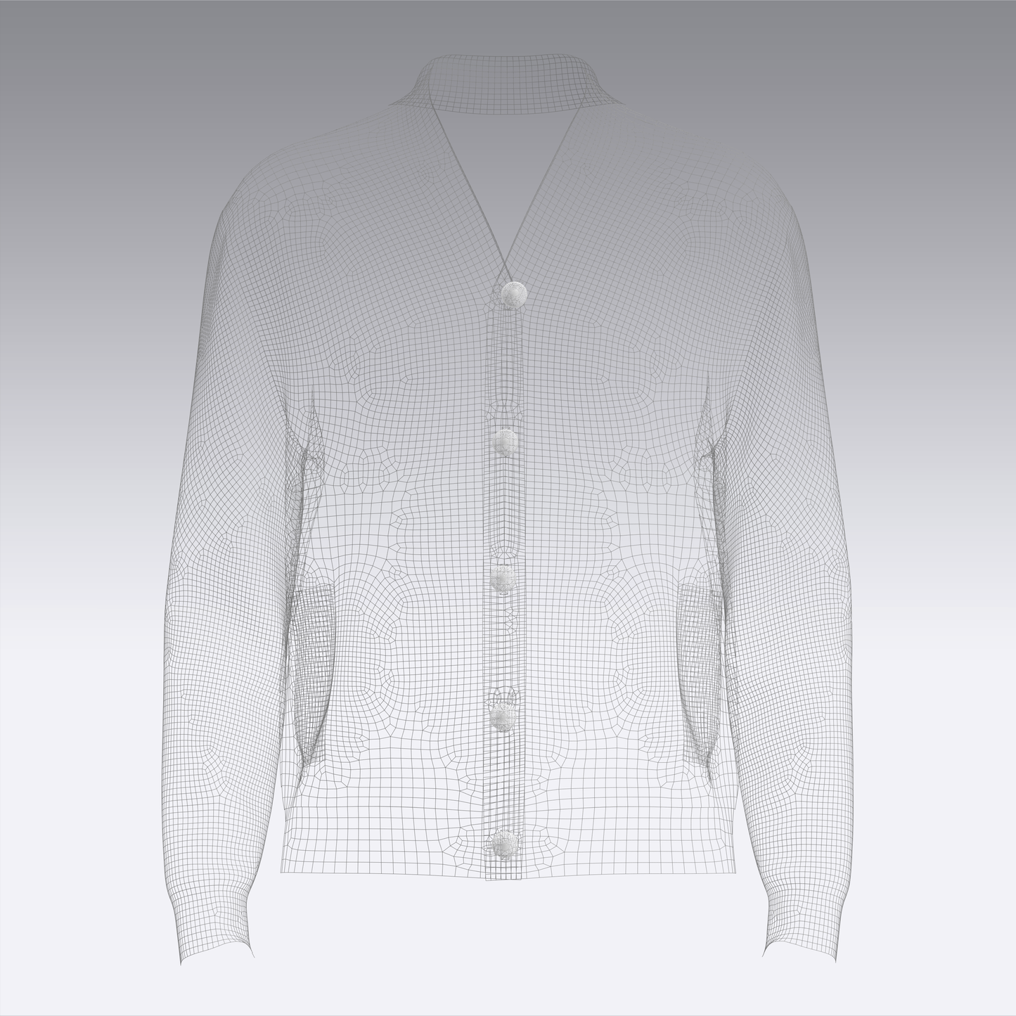 Men sweaters Cardigans 3d Model Marvelous Designer-Clo3d-fbx-obj-Zprj